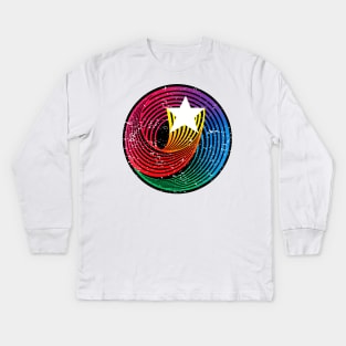 Hanna-Barbera Logo Grunge Kids Long Sleeve T-Shirt